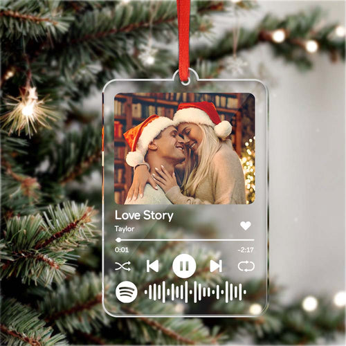Custom Spotify Code Acrylic Ornament Christmas Decoration Gifts