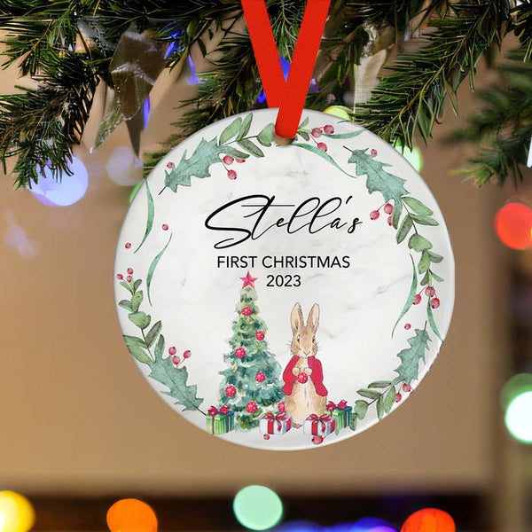 First Christmas Custom Name Ornament 2023 Christmas Gift