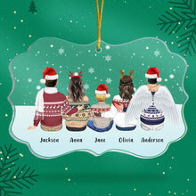 Custom Family Clip Art Personalized Name Cartoon Ornament Christmas Gifts