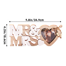 Custom Photo Wooden Frame Mr and Mrs Christmas Gifts