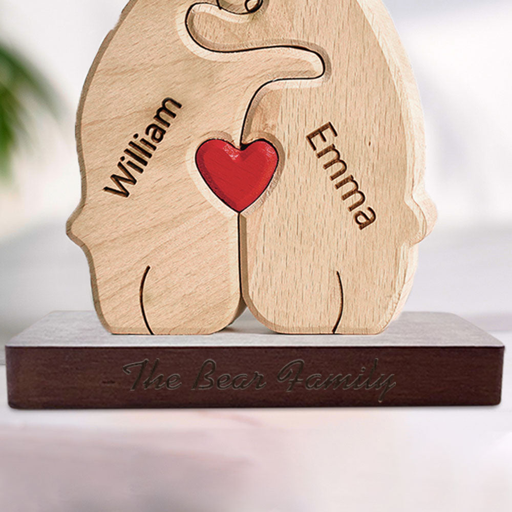 Custom Engraved Wooden Base for Wooden Puzzle