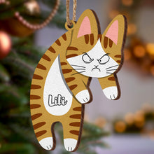 Personalized Wooden Ornament Hanging Cat Christmas Gifts
