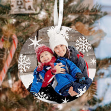 Custom Mom Photo and Text Christmas Tree Ornament Christmas Gift for Mom