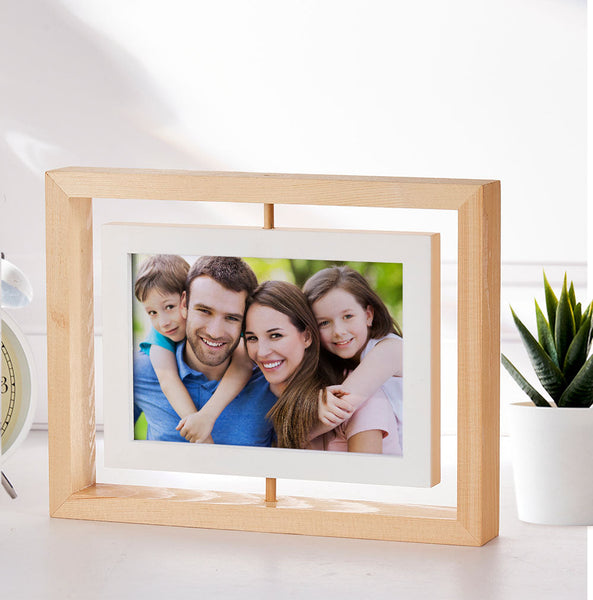 Custom Photo Frame Ornaments Home Wooden Couple Gift