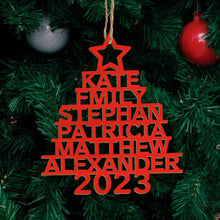 Personalized Family Name Christmas Ornament Christmas Tree Name Ornament Gifts