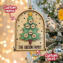 Custom Family Ornament Personalized Name Christmas Tree Ornament for Christmas Gifts