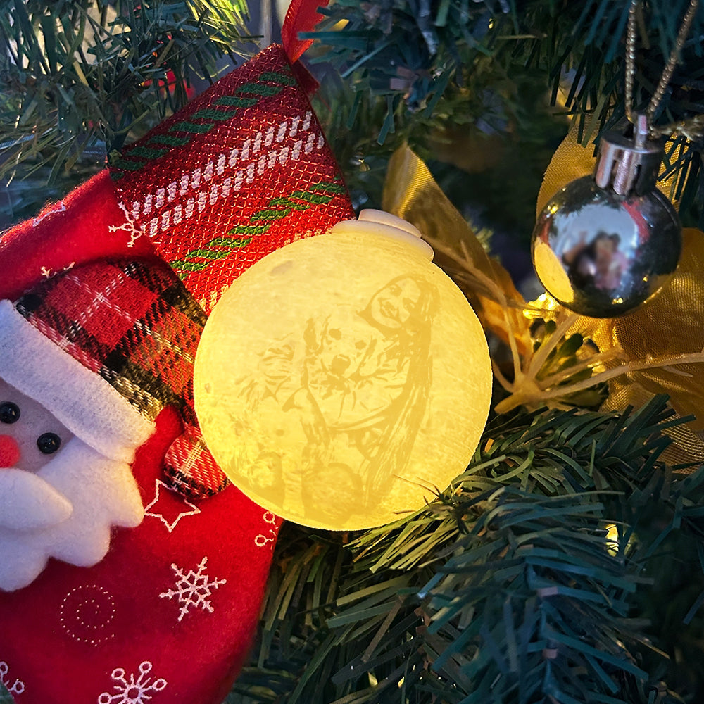 Custom 3D Printed Christmas Ornament Personalized Christmas Tree Ornament Ball