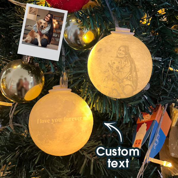 Custom 3D Printed Christmas Ornament Personalized Christmas Tree Ornament Ball