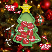 Personalized Name Christmas Shaker Ornament Custom Xmas Family Shaker Ornaments Unique Christmas Gifts