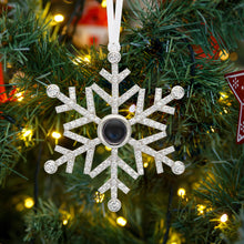 Personalized Projection Ornament Custom Photo Snowflake Picture Ornament Gifts