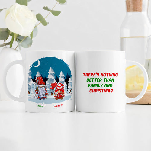 Christmas Family Coffee Mug Personalized Gnome Christmas Gift