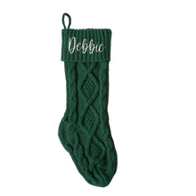 Personalized Christmas Stocking with Name Knitted Xmas Stockings Decoration