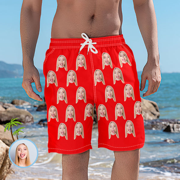 Red Beach Shorts