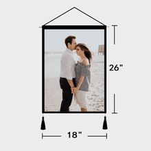 Custom Couple Photo Wall Tapestry Personalized Wall Hanging
