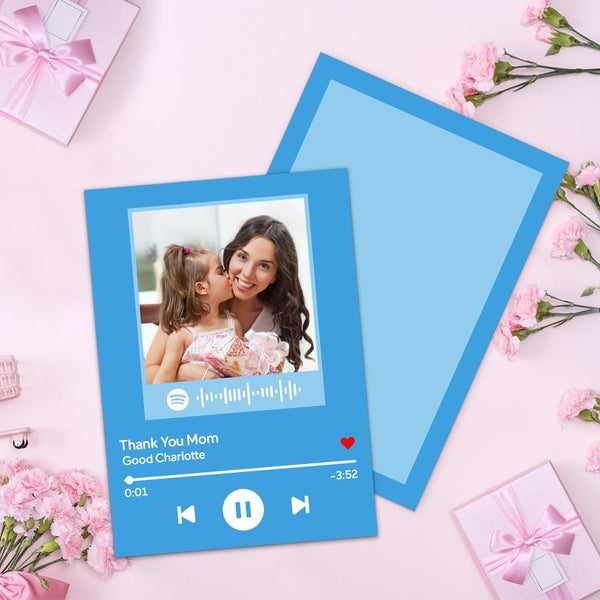 Custom Spotify Code Music Cards With Your Photo