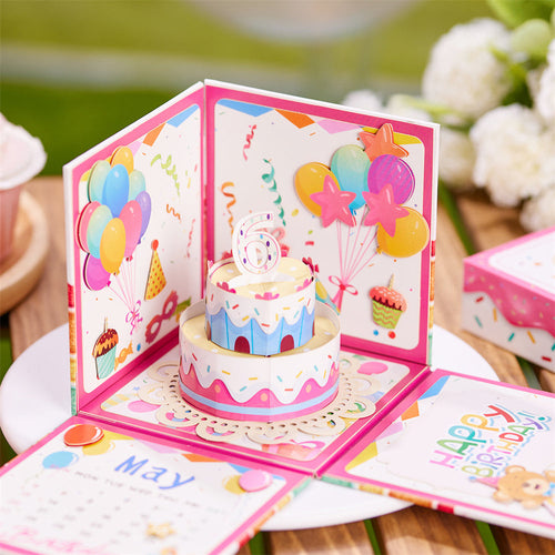Personalized Birthday Exploding Surprise Box Card Custom 3D Pop-Up Greeting Card
