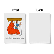 Funny Valentine's Day Greeting Card for Boyfriend Husband Cold Feet in Bed Cheeky Cute Card - SantaSocks