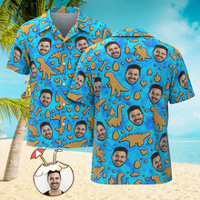 Custom Men's Shirt Face All Over Print Hawaiian Shirt