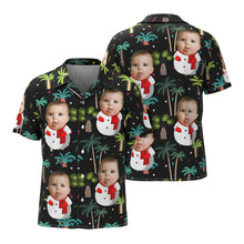 Custom Face Hawaiian Shirts Funny Face Snowman Christmas Shirts Gift