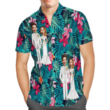 Custom Hawaiian Shirt Personalized Wedding Hawaiian Flower Shirt Best Wedding Gift