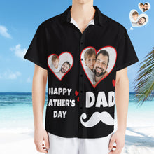 Custom Photo Hawaiian Shirt Personalised Father and Son Hawaiian Shirt Gift Father's Day Gift