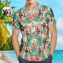 Custom Face Men's Hawaiian Shirts Summer Beach Hawaiian Shirt for Pet Lover