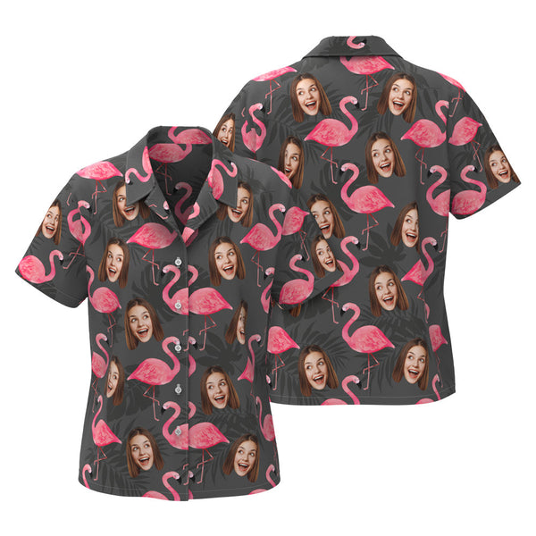 Custom Face Couple Matching Hawaiian Shirts Valentine's Day Gift