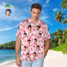 Custom Face Hawaiian Shirt For Him Personalized Men's Photo Shirt Valentine's Day Gift