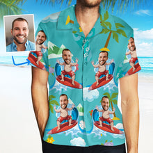 Custom Face Hawaiian Shirt Men's All Over Print Hawaiian Shirt