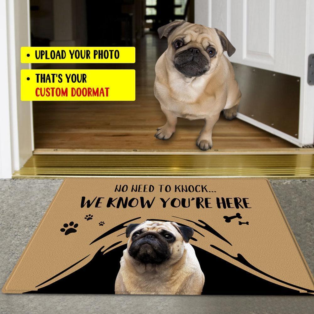 Custom Photo Doormat-No Need To Knock With Your Pet's Photo