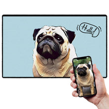 Custom Indoor & Outdoor Door Mat Cartoon Portrait Doormat With Your Pet's Photo