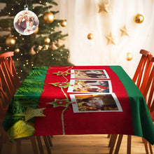 Custom Family Photo Tablecloth Personalized Washable Table Cover Christmas Gift
