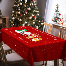 Custom Merry Christmas Tablecloth Personalized Text Table Cover Christmas Gift