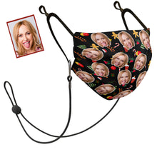 Custom Face Mask Personalized Photo Mask Christmas Gifts - Funny Face