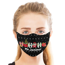 Custom Face Mask Personalized Mask with Name Christmas Gifts