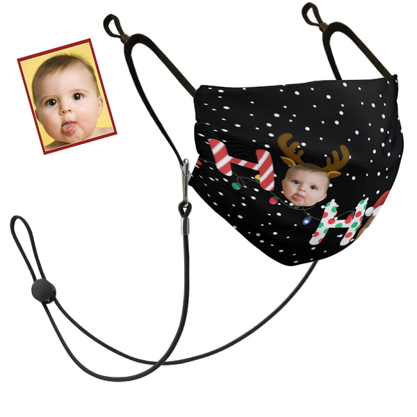 Custom Face Mask Personalized Photo Mask Christmas Gifts - Cute Baby Face