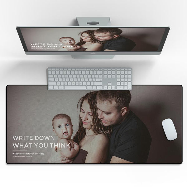 Custom Photo Mouse Pad Family Gifts 40*90cm