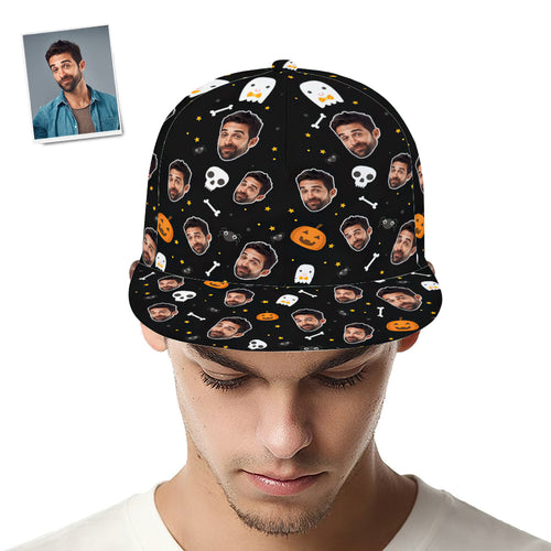 Custom Cap Personalised Face Baseball Caps Adults Unisex Printed Fashion Caps Gift - Happy Halloween