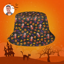 Halloween Gift Custom Bucket Hat Personalized Photo Hat - Pumpkin