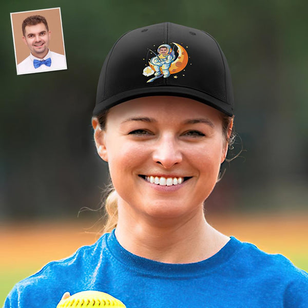 Custom Cap Personalised Face Baseball Caps Adults Unisex Astronaut Printed Fashion Caps Gift