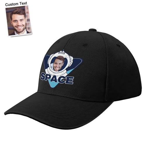 Custom Cap Personalised Face Baseball Caps with Text Adults Unisex Printed Fashion Caps Gift - Astronaut