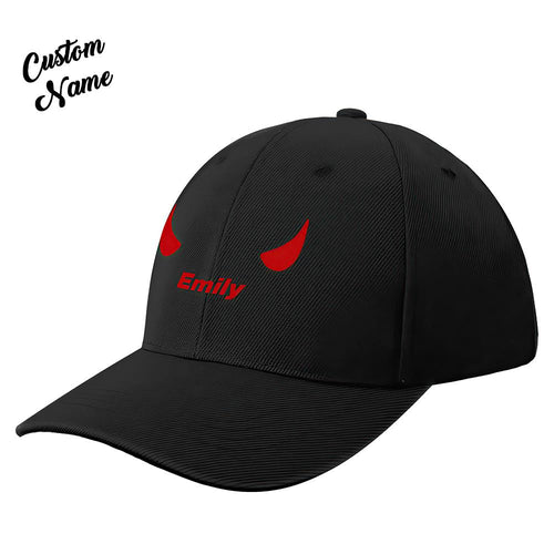 Custom Cap Personalised Baseball Caps with Text Adults Unisex Printed Fashion Caps Gift - Devil Horns