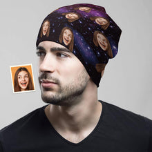 Custom Full Print Pullover Cap Personalized Photo Beanie Hats Gift for Her - Starry Sky