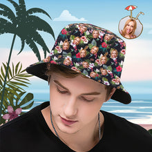 Custom Bucket Hat Personalized Face All Over Print Tropical Flower Print Hawaiian Fisherman Hat - Beautiful Flowers