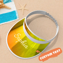 Custom Engraved Sun Hat Colorful Summer Gifts - Orange