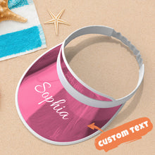 Custom Engraved Sun Hat Colorful Summer Gifts - Pink