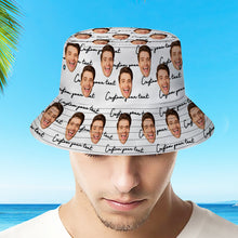Custom Face Bucket Hat Personalized Unisex Summer Sun Hat Fisherman Cap - SantaSocks