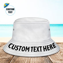 Custom Bucket Hat with Text Unisex Fisherman Hat Summer Hat