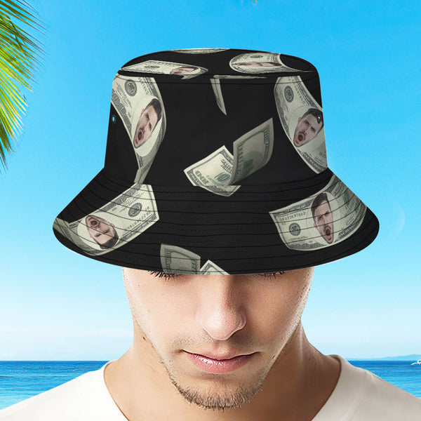 Custom Bucket Hat Face Unisex Fisherman Hat Summer Hat - Dollar
