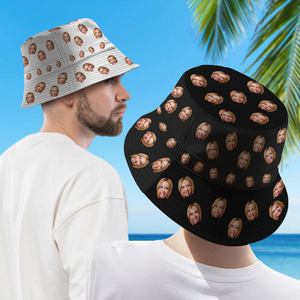Custom Bucket Hat Double-Side-Wear Reversible Summer Beach Fisherman Hat - SantaSocks